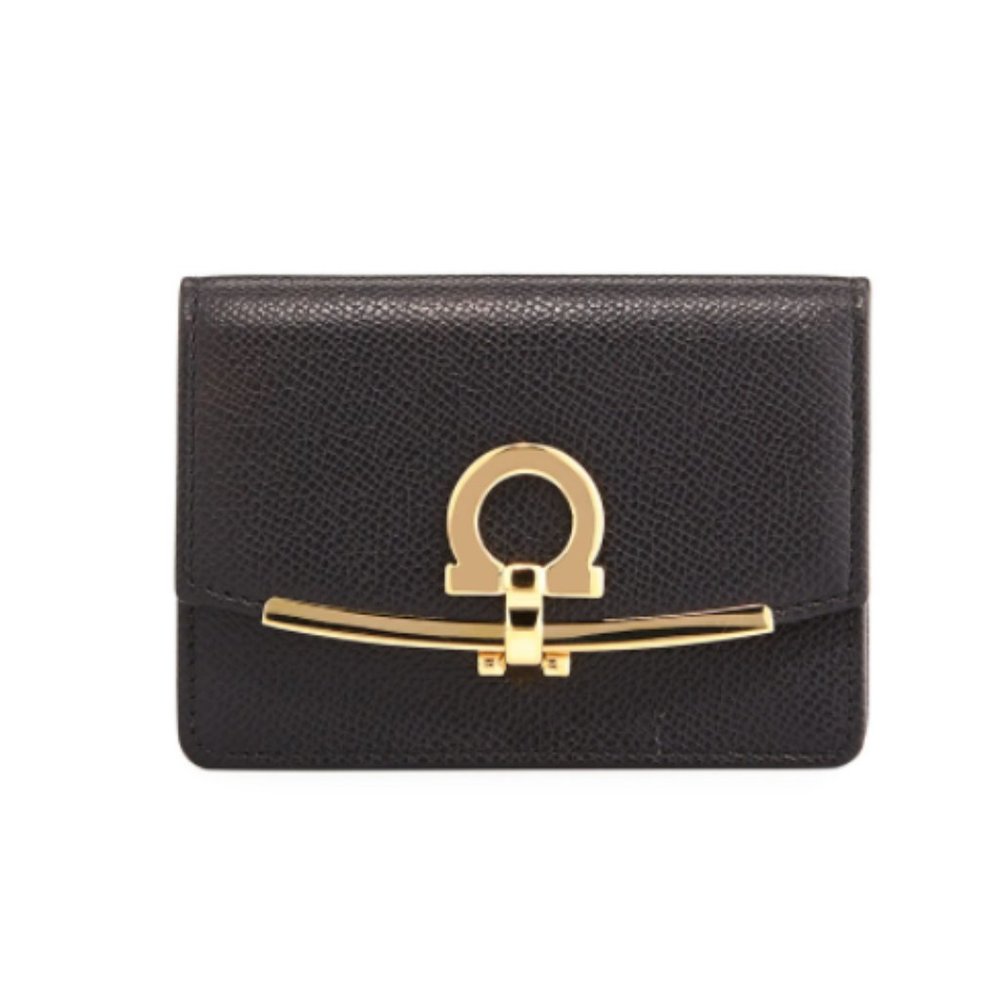 Ferragamo Icona Saffiano Card and Key Holder